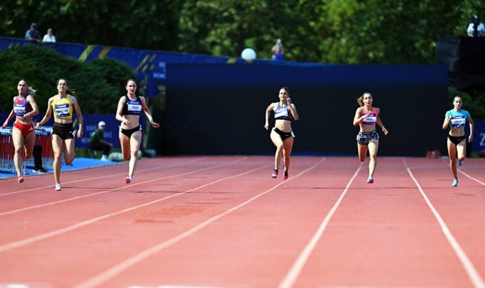 Zagreb, 260626. Sportski park Mladost. Zagreb Meeting, 76th Boris Hanzekovic memorial. In the photo: 200 meters, women. Photo: Damir Krajac CROPIX Zagreb Croatia Copyright: xxDamirxKrajacx dk_zagreb_meeting2-260626