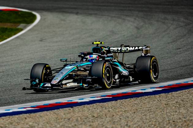 SPIELBERG - Formula 1 driver Kimi Antonelli of the Mercedes AMG-Petronas Formula One Team during the Formula 1 Austria at the Red Bull Ring on June 26, 2026 in Spielberg, Austria. (Photo by DeFodi Images) - *** SPIELBERG Formula 1 driver Kimi Antonelli of the Mercedes AMG Petronas Formula One Team during the Formula 1 Austrian Grand Prix at the Red Bull Ring on June 26, 2026, in Spielberg, Austria. Photo by DeFodi Images