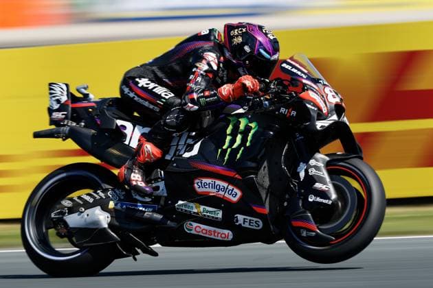 ASSEN - Jorge Martin (SPA) on his Aprilia during Moto GP practice ahead of the 95th edition of the Assen TT. VINCENT JANNINK ANP xVIxANPxSportx xxANPxIVx 562063128 originalFilename: 562063128.jpg