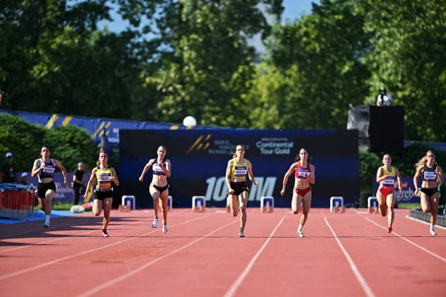 Zagreb, 260626. Sportski park Mladost. Zagreb Meeting, 76th Boris Hanzekovic memorial. In the photo: women s 100 m race. Photo: Damir Krajac CROPIX Zagreb Croatia Copyright: xxDamirxKrajacx dk_zagreb_meeting53-260626