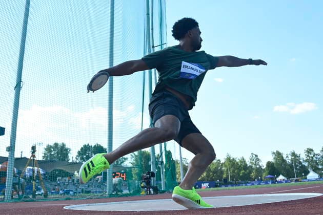 Croatia, Zagreb, 260626. Sportski park Mladost. Zagreb Meeting, 76th Boris Hanzekovic memorial, discus throw. In the photo: Sahquille Emanuelson. Photo: Ronald Gorsic CROPIX Zagreb Croatia Copyright: xxRonaldxGorsicx xCROPIXx xSIPAx rg-zagreb_meeting32-260626