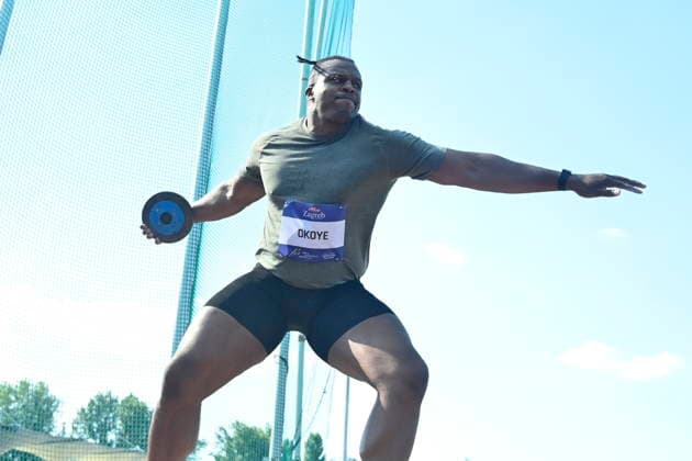 Croatia, Zagreb, 260626. Sportski park Mladost. Zagreb Meeting, 76th Boris Hanzekovic memorial, discus throw. In the photo:Lawrence Okoye Photo: Ronald Gorsic CROPIX Zagreb Croatia Copyright: xxRonaldxGorsicx xCROPIXx xSIPAx rg-zagreb_meeting29-260626