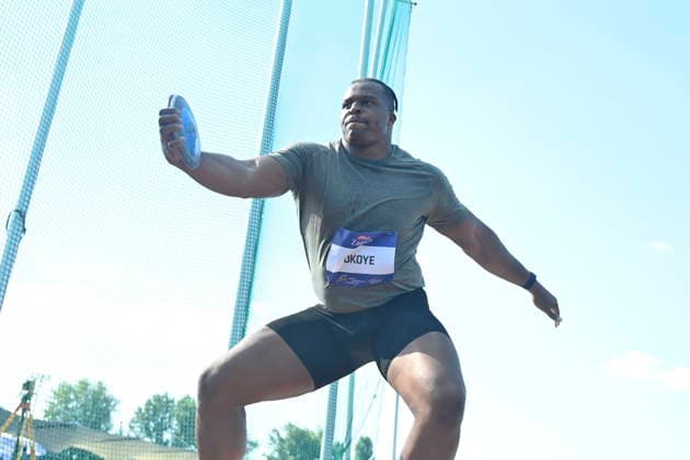 Croatia, Zagreb, 260626. Sportski park Mladost. Zagreb Meeting, 76th Boris Hanzekovic memorial, discus throw. In the photo: Lawrence Okoye. Photo: Ronald Gorsic CROPIX Zagreb Croatia Copyright: xxRonaldxGorsicx xCROPIXx xSIPAx rg-zagreb_meeting39-260626