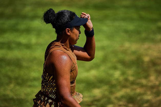 June 26, 2026, Bad Homburg, Hessen, Germany: Naomi Osaka of Japan reacts on Court during the BAD HOMBURG OPEN powered by SOLARWATTT- WTA500 - Womens Tennis, 26.6.2026 in Bad Homburg (Tennis-Club Bad Homburg), Germany Tennis 2026: WTA, Tennis Damen Bad Hombug Open: Semifinal Singles: OSAKA 6:3 6:3 WANG  - ZUMAs343 20260626_zsp_s343_006 Copyright: xMathiasxSchulzx