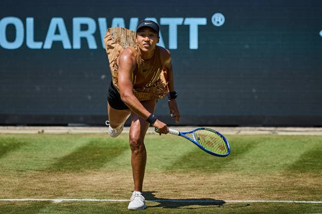 June 26, 2026, Bad Homburg, Hessen, Germany: Naomi Osaka of Japan serves during the BAD HOMBURG OPEN powered by SOLARWATTT- WTA500 - Womens Tennis, 26.6.2026 in Bad Homburg (Tennis-Club Bad Homburg), Germany Tennis 2026: WTA, Tennis Damen Bad Hombug Open: Semifinal Singles: OSAKA 6:3 6:3 WANG  - ZUMAs343 20260626_zsp_s343_033 Copyright: xMathiasxSchulzx