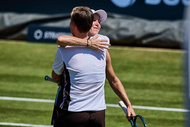 June 26, 2026, Bad Homburg, Hessen, Germany: Ellen Perez of Australia, Demi Schuurs of Netherlands celebrates the win of the Match during the BAD HOMBURG OPEN powered by SOLARWATTT- WTA500 - Womens Tennis, 26.6.2026 in Bad Homburg (Tennis-Club Bad Homburg), Germany Tennis 2026: WTA, Tennis Damen Bad Hombug Open: Semifinal Doubles: PEREZ SCHUURS 6.4 6:4 MIHALIKOVA NICHOLLS  - ZUMAs343 20260626_zsp_s343_035 Copyright: xMathiasxSchulzx