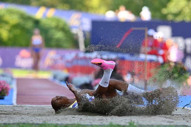 Croatia,Zagreb, 260626. Sportski park Mladost. Zagreb Meeting, 76th Boris Hanzekovic memorial, triple jump. In the photo: Liadagmis Povea. Photo: Ronald Gorsic CROPIX Zagreb Croatia Copyright: xxRonaldxGorsicx xxCROPIXx xSIPAx rg-zagreb_meeting50-260626