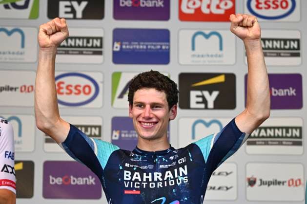 Belgian 2026 National Championship Maarkedal 26 06 2026 MAARKEDAL, BELGIUM - JUNE 26 : Segaert Alec of Bahrain Victorious pictured during the podium ceremony of the Men Elite Individual Time Trial of the 2026 Belgian National Championships 00st edition an UCI National Championships cycling race of 40 km with start in Maarkedal and finish in Maarkedal on June 26, 2026 in Maarkedal, Belgium, 26 06 2026 Maarkedal Belgium  Copyright: xVincentxKalutx