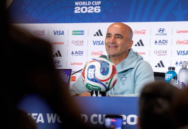 FIFA World Cup, WM, Weltmeisterschaft, Fussball 2026 - Portugal press conference, PK, Pressekonferenz Portugal head coach Roberto Martinez attends a press conference one day ahead of the FIFA World Cup 2026 group stage match between Colombia and Portugal in Miami, Florida, USA, 26 June 2026. MIAMI United States  Copyright: xCRISTOBALxHERRERA-ULASHKEVICHx