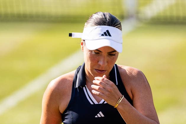 BAD HOMBURG, GERMANY - JUNE 26: Elena-Gabriela Ruse (ROU) frustrated during the Bad Homburg Open powered by Solarwatt Singles match between Elena-Gabriela Ruse (ROU) vs Karolina Muchova (CZE) at Kurpark Bad Homburg on June 26, 2026 in Bad Homburg, Germany. Hessen Germany Copyright: xSteffiexWunderlx