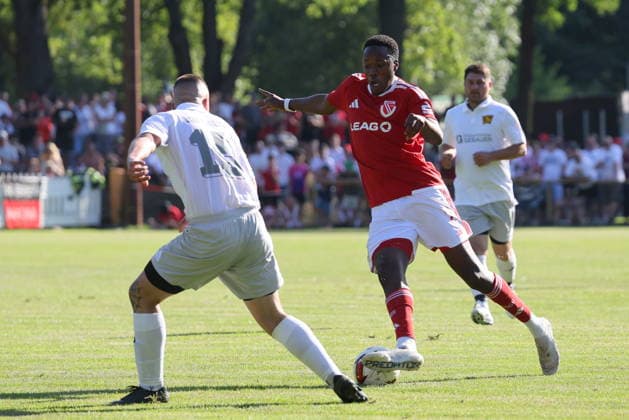 2 King Manu (Energie Cottbus) Fussball Testspiel 2026 2027 SV Lok Calau - FC Energie Cottbus *** 2 King Manu Energie Cottbus Soccer Friendly Match 2026 2027 SV Lok Calau FC Energie Cottbus