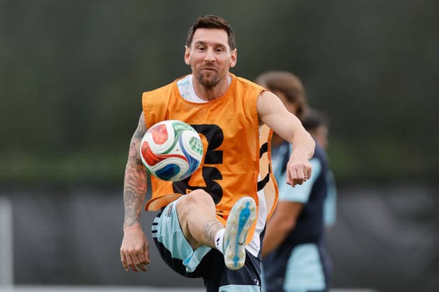 Argentina s Lionel Messi attends a training session of the team at Compass Minerals National Performance Center, in Kansas City, USA, 26 June 2026. Argentina s training session !ACHTUNG: NUR REDAKTIONELLE NUTZUNG!  Copyright: xJUANxIGNACIOxRONCORONIx GRAF6493 20260626-55020721326_1