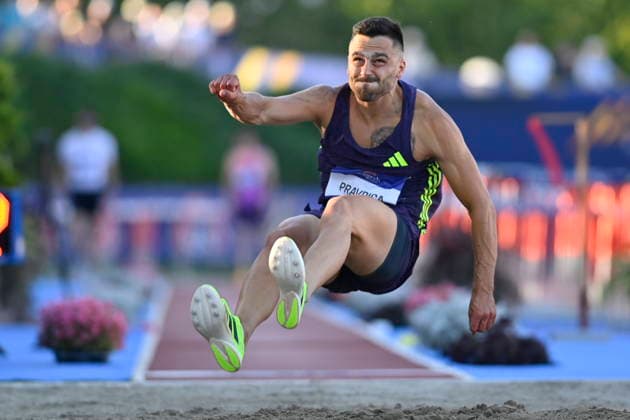 Croatia, Zagreb, 260626. Sportski park Mladost. Zagreb Meeting, 76th Boris Hanzekovic Memorial, long jump. In the photo: TFilip Pravdica. Photo: Ronald Gorsic CROPIX Zagreb Croatia Copyright: xxRonaldxGorsicx rg-zagreb_meeting105-260626