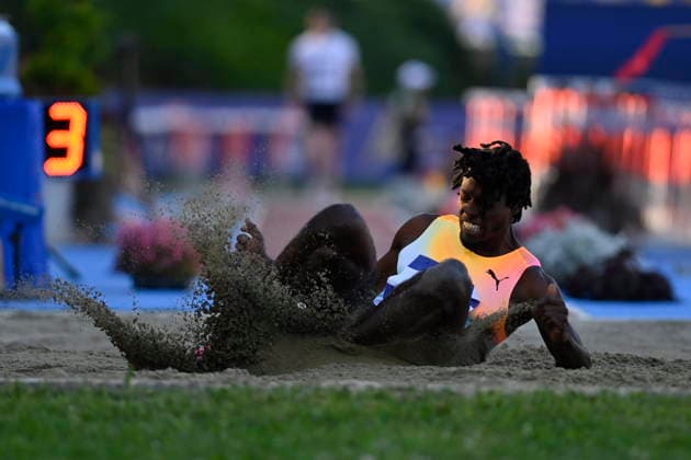 Croatia, Zagreb, 260626. Sportski park Mladost. Zagreb Meeting, 76th Boris Hanzekovic Memorial, long jump. In the photo: Tajay Gayle. Photo: Ronald Gorsic CROPIX Zagreb Croatia Copyright: xxRonaldxGorsicx rg-zagreb_meeting114-260626