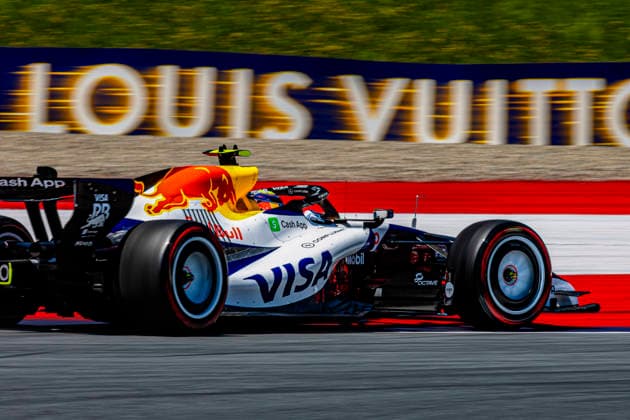 (30) Liam Lawson (NZL) - Visa Cash App Racing Bulls F1 Team - Racing Bulls VCARB03 - Red Bull Ford during the Practice 1 of Formula 1 Rolex Austrian Grand Prix 2026 at Red Bull Ring in Spielberg, Austria. Round 10 of the 2026 FIA Formula One World Championship, WM, Weltmeisterschaft held June 26-28, 2026. The Red Bull Ring in Spielberg, set amid the scenic hills of Styria, is one of the shorter circuits on the calendar yet delivers intense wheel-to-wheel racing. Formula 1 Rolex Austrian Grand Prix 2026 - Round 10 - Red Bull Ring F1-2026-R10-AUT
