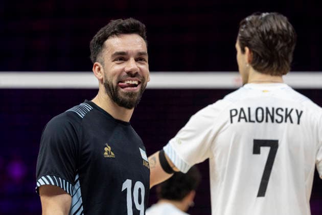 VNL China - Argentina 26.06.2026 volleyball, Gliwice , Arena Pre Zero , Mens Volleyball Nations League 2026 FIVB VNL (siatkowka, Liga Narodow), game , match China - Argentina image shows: Franco Massimino photo Katarzyna Plewczynska Fotostyk Copyright: xKatarzynaxPlewczynskax 20260626-n-KAPL2556