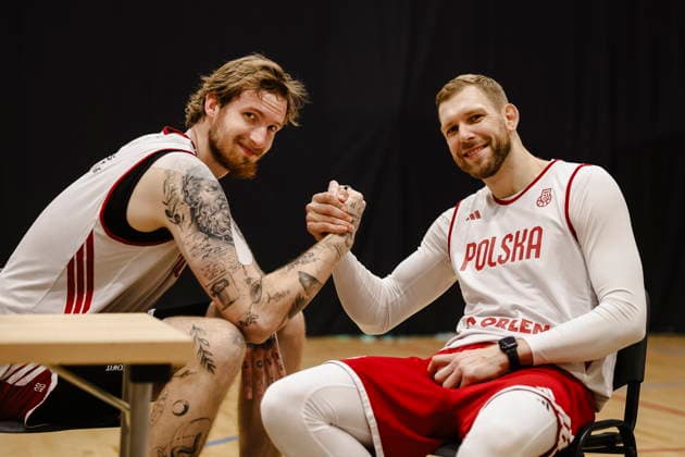 Sport Bilder des Tages Krakow 26.06.2026 KOSZYKOWKA KOSZKADRA REPREZENTACJA POLSKI TRENING - - - BASKETBALL POLISH national team, Nationalteam PRACTICE PRACTISE NZ Aleksander Balcerowski , Michal Sokolowski , FOT. WOJCIECH FIGURSKI 058SPORT.PL NEWSPIX.PL --- newspix.pl  FOT. WOJCIECH FIGURSKI 058SPOR