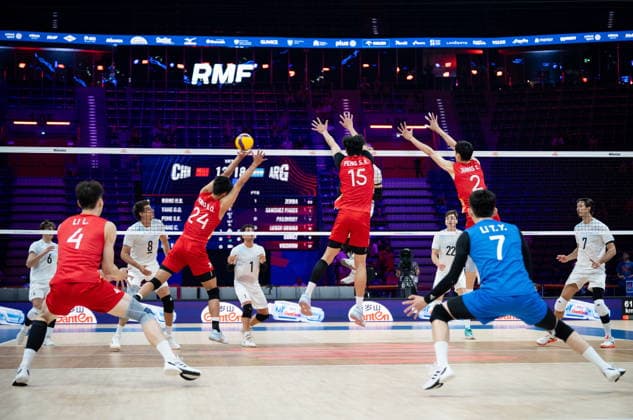 GLIWICE 26.06.2026 SIATKOWKA LIGA NARODOW MEZCZYZN MECZ CHINY ARGENTYNA --- VNL FIVB MENS VOLLEYBALL NATIONS LEAGUE MATCH CHINA VS ARGENTINA NZ CHINY - ARGENTYNA FOT. MARCIN GOLBA NEWSPIX.PL NEWSPIX.PL --- newspix.pl 