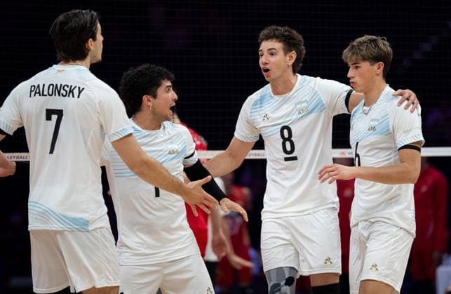 GLIWICE 26.06.2026 SIATKOWKA LIGA NARODOW MEZCZYZN MECZ CHINY ARGENTYNA --- VNL FIVB MENS VOLLEYBALL NATIONS LEAGUE MATCH CHINA VS ARGENTINA NZ AGUSTIN LOSER BRUNO, MATIAS SANCHEZ PAGES, LUCIANO PALONSKY, GERMAN GOMEZ FOT. MARCIN GOLBA NEWSPIX.PL NEWSPIX.PL --- newspix.pl 
