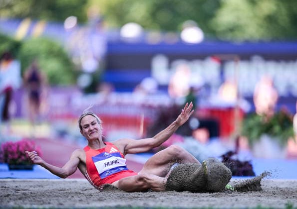 76th Boris Hanzekovic Memorial Neja Filipic of Slovenia competes in the Women s Triple Jump during the 76th Boris Hanzekovic Memorial, part of the World Athletics Continental Tour Gold 2026 at Sports Park Mladost on June 26, 2026 in Zagreb, Croatia.  IgorxSoban PIXSELL