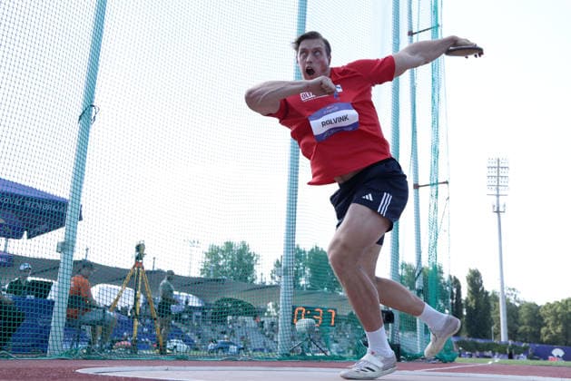 76th Boris Hanzekovic Memorial Ruben Rolvink of Netherlands competes in Men s Discus Throw during the 76th Boris Hanzekovic Memorial, part of the World Athletics Continental Tour Gold 2026 at Sports Park Mladost on June 26, 2026 in Zagreb, Croatia.  IgorxSoban PIXSELL