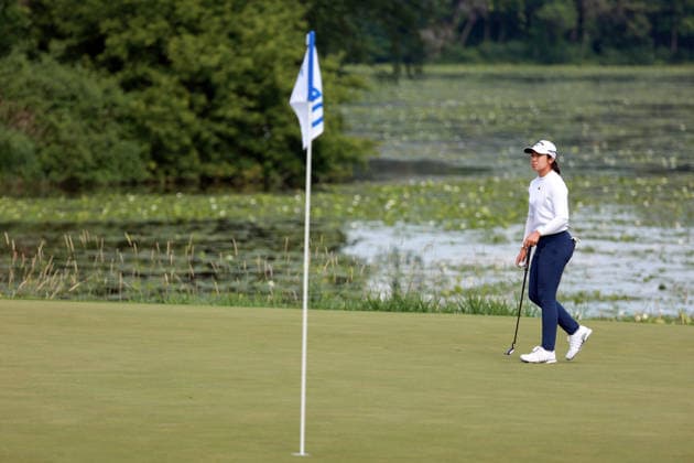 KPMG Women™s PGA, Golf Herren Championship 2026 CHASKA, MINNESOTA - JUNE 26: Jing Yan of Texas walks on the 10th green during the second round of the KPMG Women™s PGA Championship 2026 at Hazeltine National Golf Club in Chaska, Minnesota, USA Thursday, June 26, 2026. Chaska Minnesota United States  Copyright: xAmyxLemusx originalFilename:lemus-kpmgwome260626_npzaZ.jpg