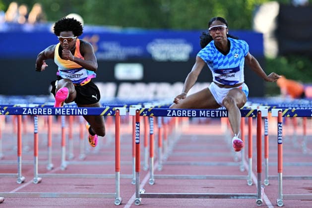 Zagreb, 260626. Sportski park Mladost. Zagreb Meeting, 76th Boris Hanzekovic Memorial. In the photo: Women s 100 m hurdles. Photo: Damir Krajac CROPIX Zagreb Croatia Copyright: xxDamirxKrajacx dk_zagreb_meeting135-260626