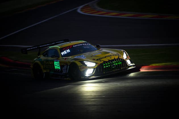 AUTOMOBILE : 24 Heures de SPA Francorchamps - 26 06 2026 48 Mercedes-AMG Team MANN-FILTER (USA) Mercedes-AMG GT3 EVO (PRO) driven by Lucas AUER (AUT) Luca STOLZ (GER) Maro ENGEL (GER), during the CrowdStrike 24 Hours of SPA, 4th round of the GT World Challenge Europe Championship (SRO) on the SPA Francorchamps circuit in Belgium The 25th June 2026. SPA-FRANCORCHAMPSBelgium  Copyright: xMPSxAGENCYx