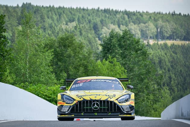AUTOMOBILE : 24 Heures de SPA Francorchamps - 26 06 2026 48 Mercedes-AMG Team MANN-FILTER (USA) Mercedes-AMG GT3 EVO (PRO) driven by Lucas AUER (AUT) Luca STOLZ (GER) Maro ENGEL (GER), during the CrowdStrike 24 Hours of SPA, 4th round of the GT World Challenge Europe Championship (SRO) on the SPA Francorchamps circuit in Belgium The 26th June 2026. SPA-FRANCORCHAMPSBelgium  Copyright: xMPSxAGENCYx