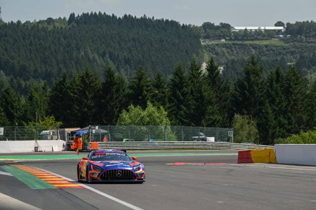 AUTOMOBILE : 24 Heures de SPA Francorchamps - 26 06 2026 3 Mercedes-AMG Team Verstappen Racing (NED) Mercedes-AMG GT3 EVO (PRO) driven by Dani JUNCADELLA (ESP) Chris LULHAM (GBR) Jules GOUNON (FRA), during the CrowdStrike 24 Hours of SPA, 4th round of the GT World Challenge Europe Championship (SRO) on the SPA Francorchamps circuit in Belgium The 26th June 2026. Copyright FrÃ dÃ ric Timores MPS Agency SPA-FRANCORCHAMPSBelgium  Copyright: xMPSxAGENCYx