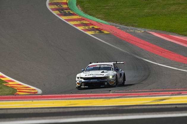 AUTOMOBILE : 24 Heures de SPA Francorchamps - 26 06 2026 65 HRT Ford Racing (GER) Ford Mustang GT3 EVO (SILVER) driven by Finn WIEBELHAUS (GER) Maxime OOSTEN (NED) Eduardo COSETENG (PHI) Max REIS (GER), during the CrowdStrike 24 Hours of SPA, 4th round of the GT World Challenge Europe Championship (SRO) on the Spa-Francorchamps circuit in Belgium The 25th June 2026. SPA-FRANCORCHAMPSBelgium  Copyright: xMPSxAGENCYx