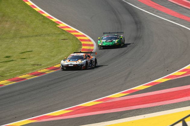 AUTOMOBILE : 24 Heures de SPA Francorchamps - 26 06 2026 88 Tresor Attempto Racing (GER) Audi R8 LMS GT3 EVO II (BRONZE) driven by Carrie SCHREINER (GER) Daniele DI AMATO (ITA) Georgios KOLOVOS (GRE) Sergio SETTE CAMARA (BRA), during the CrowdStrike 24 Hours of SPA, 4th round of the GT World Challenge Europe Championship (SRO) on the Spa-Francorchamps circuit in Belgium The 25th June 2026. SPA-FRANCORCHAMPSBelgium  Copyright: xMPSxAGENCYx