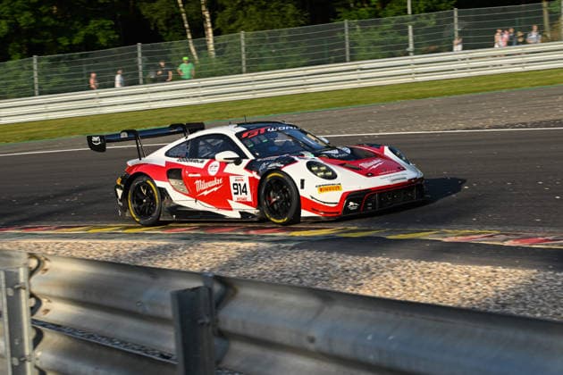 AUTOMOBILE : 24 Heures de SPA Francorchamps - 26 06 2026 914 Razoon - more than racing (AUT) Porsche 911 GT3 R EVO (BRONZE) driven by Edward MCDERMOTT (GBR) Kenzie Reiss BEECROFT (GBR) Carl BENNETT (THA) Bryce FULLWOOD (AUS), during the CrowdStrike 24 Hours of SPA, 4th round of the GT World Challenge Europe Championship (SRO) on the SPA Francorchamps circuit in Belgium The 25th June 2026. SPA-FRANCORCHAMPSBelgium  Copyright: xMPSxAGENCYx