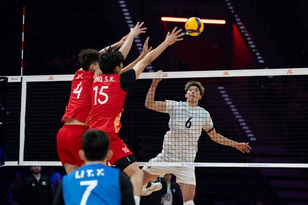 China V Argentina - VNL 2026 Men s Volleyball Nations League. Men s VNL FIVB Volleyball Nations League match between China and Argentina at PreZero Arena in Gliwice, Poland, on June 26, 2026. Gliwice Poland  Copyright: xMarcinxGolbax originalFilename:golba-chinavar260626_npZje.jpg