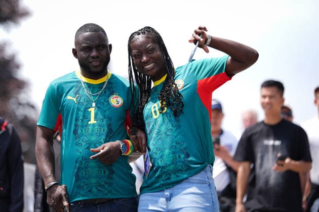 Ahead of Senegal v Iraq - FIFA World Cup, WM, Weltmeisterschaft, Fussball 2026 TORONTO, CANADA - JUNE 26 : Fans arrive at Toronto Stadium (BMO Field) for the Group I match between Senegal and Iraq at the 2026 FIFA World Cup in Toronto, Ontario, Canada on June 26, 2026. Mert Alper Dervis Anadolu Ontario Canada. Editorial use only. Please get in touch for any other usage.  Copyright: x2026xAnadoluxMertxAlperxDervisx
