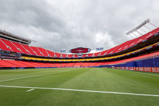 SOCCER - FIFA World Cup, WM, Weltmeisterschaft, Fussball 2026 KANSAS CITY,MISSOURI,USA,26.JUN.26 - SOCCER - FIFA World Cup 2026, group stage, Algeria vs Austria, preview, pitch walk team AUT. Image shows an overview of the Kansas City Stadium.  GEPAxpictures xArminxRauthner