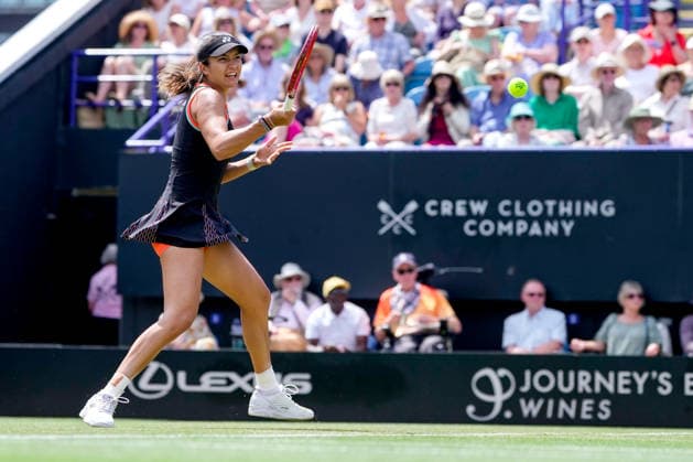 Lexus Eastbourne Open - Day Five Petra Marcinko of Croatia competes during her semifinal match against second seed Madison Keys of the United States at the 2026 Lexus Eastbourne Open Women s tennis tournament at the Devonshire Park Lawn Tennis Club in Eastbourne, England, on June 26, 2026. Eastbourne United Kingdom  Copyright: xOwenxHammondx originalFilename:hammond-2026lexu260626_npEwK.jpg