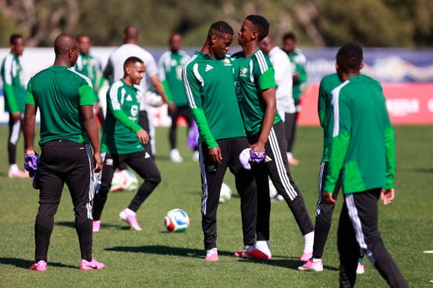 FIFA World Cup, WM, Weltmeisterschaft, Fussball 2026 - South Africa training South African national soccer players attend a training session of the team at the University of Football in Pachuca, Mexico, 26 June 2026, during the FIFA World Cup 2026. Pachuca Mexico  Copyright: xDavidxMartinezxPelcastrex