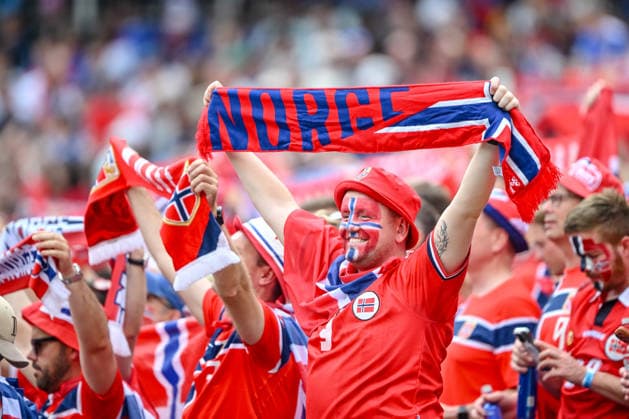 Norway Supporters during the FIFA World Cup, WM, Weltmeisterschaft, Fussball 2026 Group I match between Norway and France at Boston Stadium on June 26, 2026 in Boston, United States. (Photo by Harry Langer DeFodi Images) - *** Norwegian fans during the 2026 FIFA World Cup Group I match between Norway and France at Boston Stadium on June 26, 2026, in Boston, United States. Photo by Harry Langer, DeFodi Images