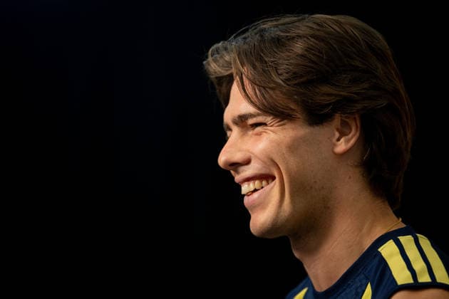 260626 Goalkeeper Jacob Widell Zetterström of the Swedish men s national football team in the mixed zone after a training session during day 16 of the FIFA World Cup, WM, Weltmeisterschaft, Fussball 2026 on June 26, 2026 in Dallas. Photo: Petter Arvidson BILDBYRAN kod PA PA1261 fotboll football soccer fotball vm fotbolls-vm fotball-vm fotbolls-vm 2026 fifa world cup 2026 mixed zone sverige sweden sverige a day 16 bbeng *** June 26, 2026: Goalkeeper Jacob Widell Zetterström of the Swedish men’s national soccer team in the mixed zone after a training session on Day 16 of the 2026 FIFA World Cup on June 26, 2026 in Dallas. Photo by Petter Arvidson, BILDBYRAN. Code: PA PA1261. soccer, football, fotball, World Cup, FIFA World Cup 2026, mixed zone, Sweden, Sweden A, Day 16 bbeng  Copyright: PETTERxARVIDSON BB260626PA039