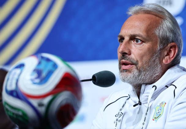 FIFA World Cup, WM, Weltmeisterschaft, Fussball 2026 - DR Congo press conference, PK, Pressekonferenz The Democratic Republic of the Congo™s national soccer team head coach Sebastien Desabre attends a press conference in Atlanta, Georgia, USA, 26 June 2026. DR Congo will face Uzbekistan on 27 June in a FIFA World Cup 2026 group K match. ATLANTA United States  Copyright: xRONALDxWITTEKx