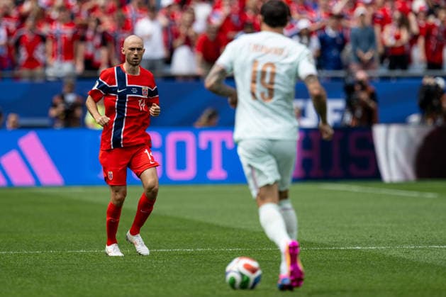 260626 Fredrik Aursnes of Norway during the FIFA World Cup, WM, Weltmeisterschaft, Fussball 2026 group stage football match between Norway and France on June 26, 2026 in Foxborough. Photo: Vegard Grott BILDBYRAN kod VG VG0967 bbeng fotboll football soccer fotball vm fotbolls-vm fotball-vm fotbolls-vm 2026 fifa world cup 2026 norge norway frankrike france boston *** 260626 Fredrik Aursnes of Norway during the 2026 FIFA World Cup group stage soccer match between Norway and France on June 26, 2026 in Foxborough. Photo by Vegard Grott, BILDBYRAN. Code: VG VG0967 bbeng soccer football fotball World Cup soccer World Cup fotball World Cup soccer World Cup 2026 FIFA World Cup 2026 Norway France Boston  Copyright: VEGARDxGRoTT BB260626VG007