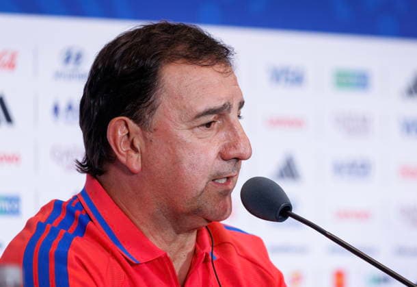FIFA World Cup, WM, Weltmeisterschaft, Fussball 2026 - Colombia press conference, PK, Pressekonferenz Colombia head coach Nestor Lorenzo attends a press conference one day ahead of the FIFA World Cup 2026 group stage match Colombia against Portugal, in Miami, Florida, USA, 26 June 2026. MIAMI United States  Copyright: xCRISTOBALxHERRERA-ULASHKEVICHx