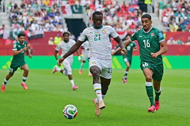 RECORD DATE NOT STATED FIFA World Cup, WM, Weltmeisterschaft, Fussball 2026 - Group I - Senegal vs Iraq Habib Diarra of Senegal (L) and Amir Al-Ammari of Iraq in action during the FIFA World Cup 2026 group stage match Senegal against Iraq, in Toronto, Canada, 26 June 2026. TORONTO United States  Copyright: xEDUARDOxLIMAx