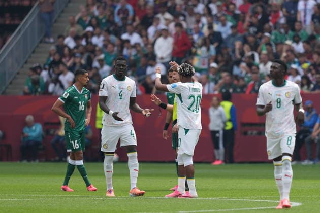 Senegal v Iraq - FIFA World Cup, WM, Weltmeisterschaft, Fussball 2026 - Group I TORONTO, CANADA - JUNE 26: Abdoulaye Seck (4) of Senegal celebrates after scoring a goal during the 2026 FIFA World Cup First Stage Group I match between Senegal and Iraq at Toronto Stadium (BMO Field) in Toronto, Ontario, Canada on June 26, 2026. Mert Alper Dervis Anadolu Ontario Canada. Editorial use only. Please get in touch for any other usage.  Copyright: x2026xAnadoluxMertxAlperxDervisx