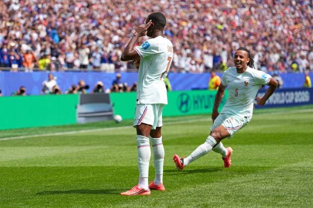 Ousmane DembÃ lÃ celebrates scoring for France Norway v France, 2026 FIFA World Cup, WM, Weltmeisterschaft, Fussball Group I, Football, Boston Stadium, Foxborough, Massachusetts, USA - 26 Jun 2026Foxborough Boston Stadium Massachusetts (MA) United States of America EDITORIAL USE ONLY No use with unauthorised audio, video, data, fixture lists, club league logos or live services. Online in-match use limited to 120 images, no video emulation. No use in betting, games or single club league player publications.  Copyright: xIsmaelxAdnan Shutterstockx 16964355bc