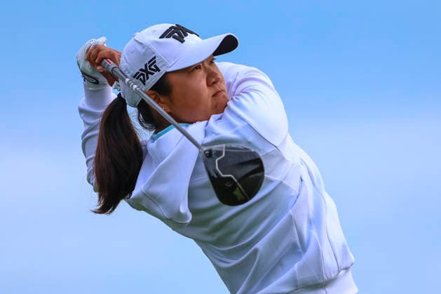 June 26, 2026, Chaska, Minnesota, United States: AUSTON KIM tees off at hole eleven. This is the second day of the 2026 KPMG WomenÃ¢â‚¬â ¢s PGA, Golf Herren Championship at Hazeltine National Golf Course in Chaska Minnesota. Chaska United States - ZUMAt166 20260626_zsp_t166_009 Copyright: xMichaelxTurnerx