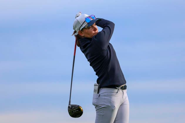 June 26, 2026, Chaska, Minnesota, United States: LORETTA GIOVANNETTONE tees off at hole eleven. This is the second day of the 2026 KPMG WomenÃ¢â‚¬â ¢s PGA, Golf Herren Championship at Hazeltine National Golf Course in Chaska Minnesota. Chaska United States - ZUMAt166 20260626_zsp_t166_010 Copyright: xMichaelxTurnerx