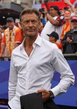 KANSAS CITY, MO - JUNE 25: Herve Renard of Tunisia before the FIFA World Cup, WM, Weltmeisterschaft, Fussball 2026 Group F match between Tunisia and Netherlands on June 25, 2026 at Kansas City Stadium in Kansas City, MO. (Photo by Scott Winters Icon Sportswire) SOCCER: JUN 25 FIFA World Cup 26 Group F - Tunisia vs Netherlands EDITORIAL USE ONLY Icon2606250986