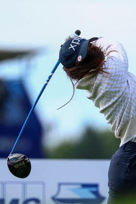 June 26, 2026, Chaska, Minnesota, United States: ALINE KRAUTER follows through on her swing at hole nine. This is the second day of the 2026 KPMG WomenÃ¢â‚¬â ¢s PGA, Golf Herren Championship at Hazeltine National Golf Course in Chaska Minnesota. Chaska United States - ZUMAt166 20260626_zsp_t166_014 Copyright: xMichaelxTurnerx